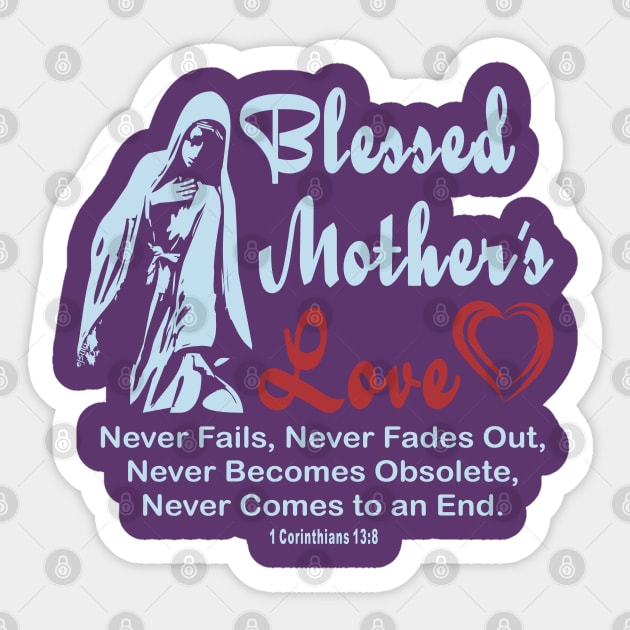 BLESSED MOTHER'S LOVE Christian Bible Inspired Design Sticker by ejsulu